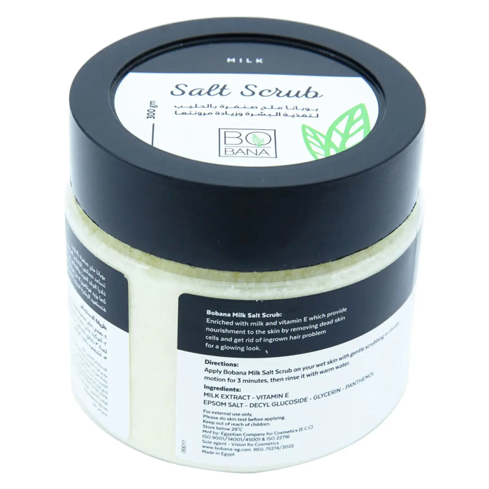 Bobana Milk Salt Scrub - Nourishes Skin & Increases Elasticity (300 gm) - 2
