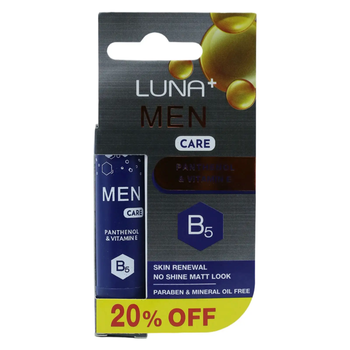 Luna Men Care Lip Balm - Panthenol & Vitamin B5( 3.5gm)