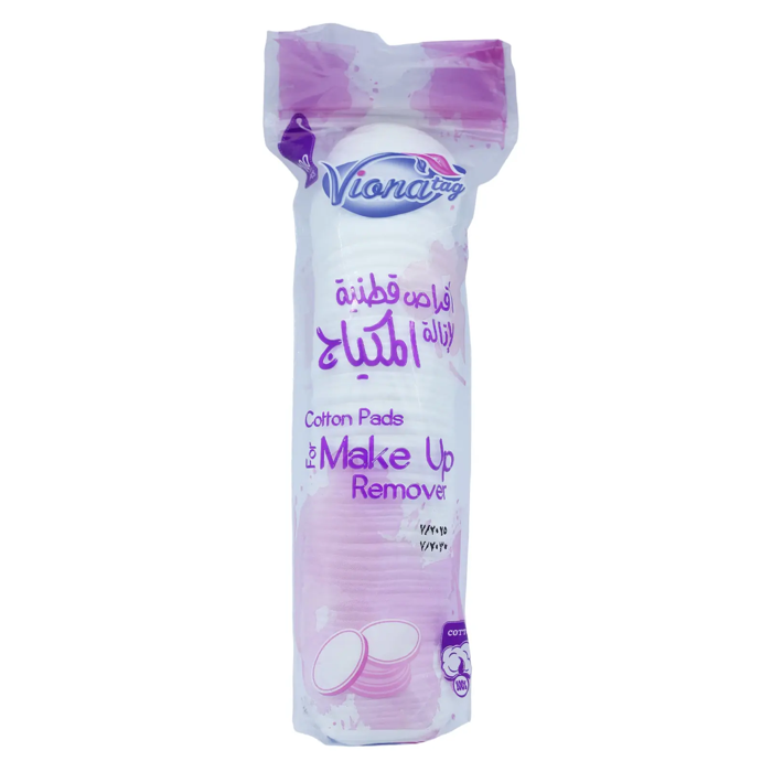 Viona Tag Cotton Pads For Make Up Remover - 100% natural cotton (Approx. 100 pads)