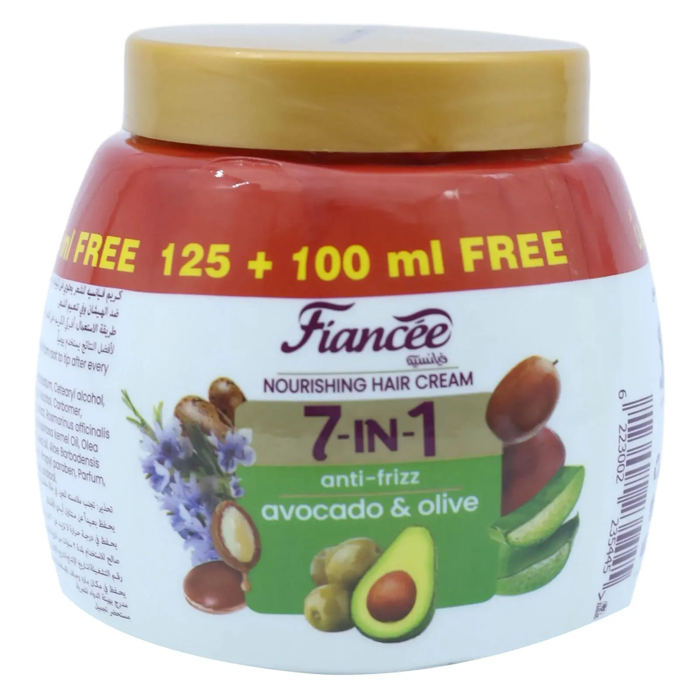 Fiancée Nourishing Hair Cream Anti-frizz Avocado & Olive (225 ml)
