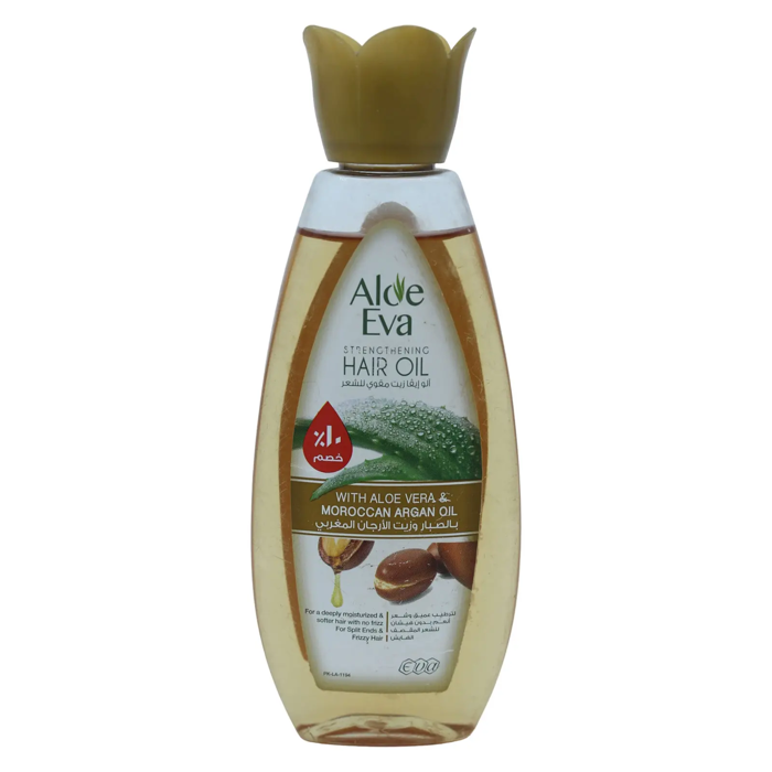 Aloe Eva Strengthening Hair Oil With Aloe Vera & Moroccan Argan Oil (170ml)