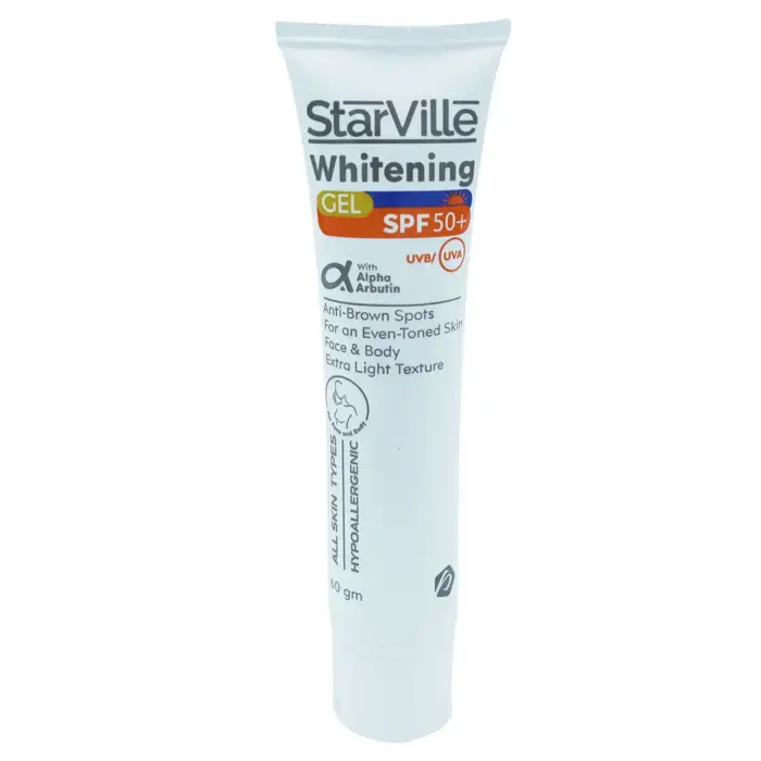 ستارفيل چل تفتيح البشرة واقي شمس SPF 50+ للوجه والجسم (60 جم)