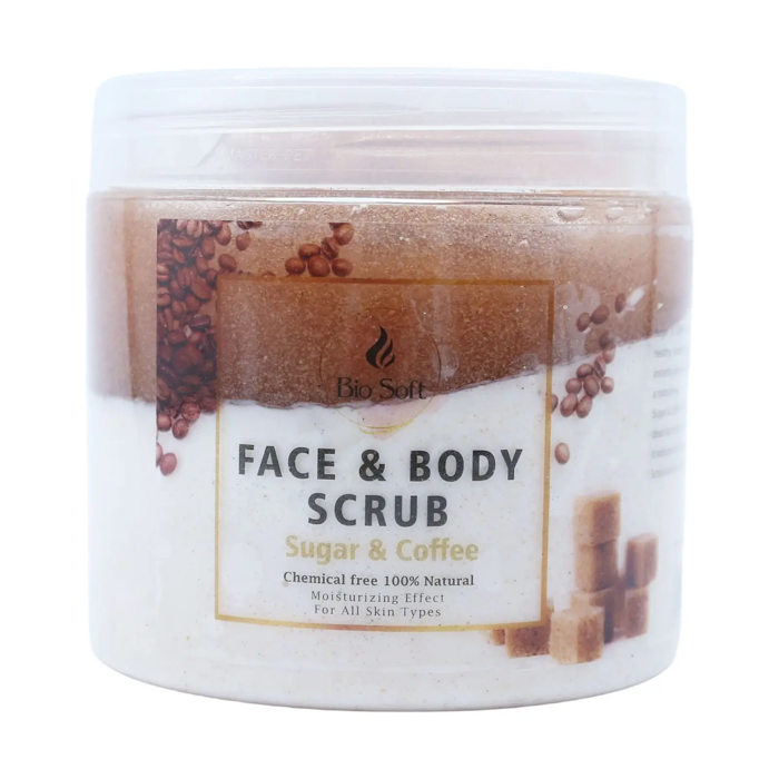 Bio Soft Face and Body Scrub Suger and coffe 500 ml