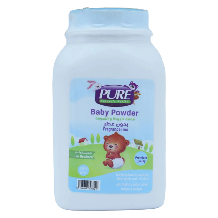 PURE Baby Powder - Fragrance Free100gm