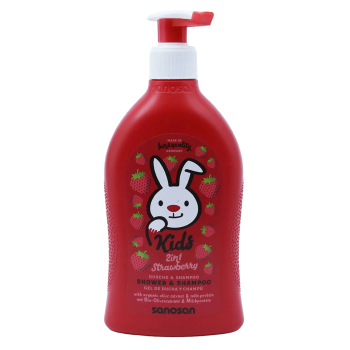 Sanosan Kids 2in1 Strawberry Shower & Shampoo(400 ml)