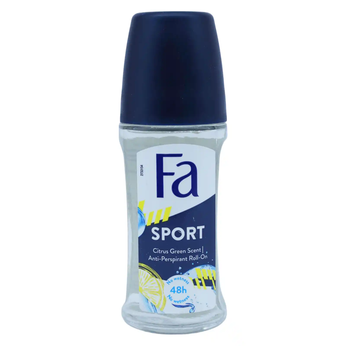 FA Sport Roll On Citrus Green Scent  For Men - 50 ml