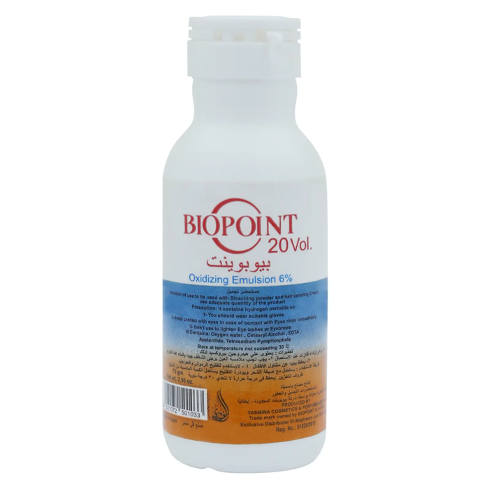 Biopoint emulsion oxydante 20 Vol - 75 gm