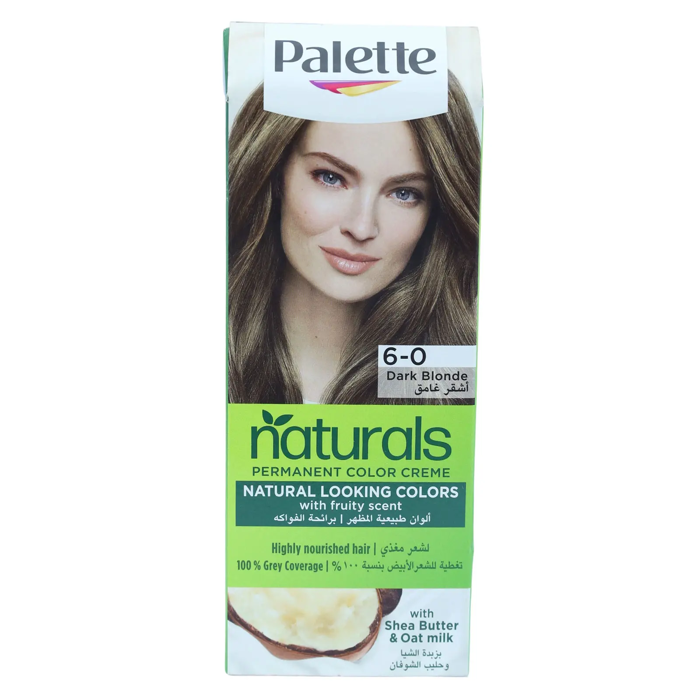 Palette Permenant Natural Colour 6-0 Dark Blonde