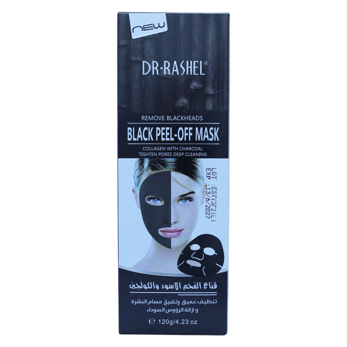 Dr. Rashel Black Peel-off Mask Collagen with Charcoal Remove Blackheads (120g )