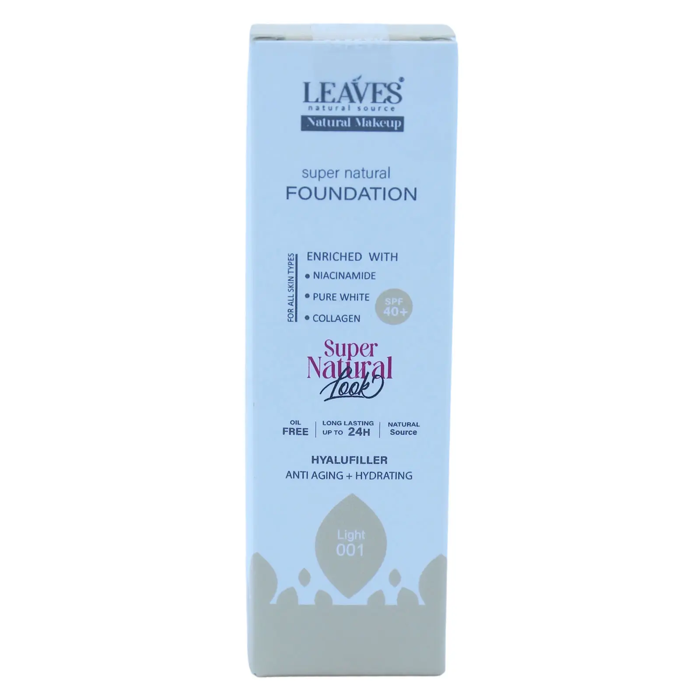 LEAVES Super Natural Foundation (Light 001)(25ml)
