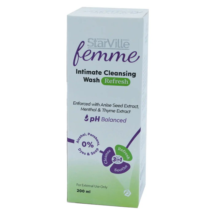 StarVille Femme Intimate Cleansing Wash - Refresh 200 ml