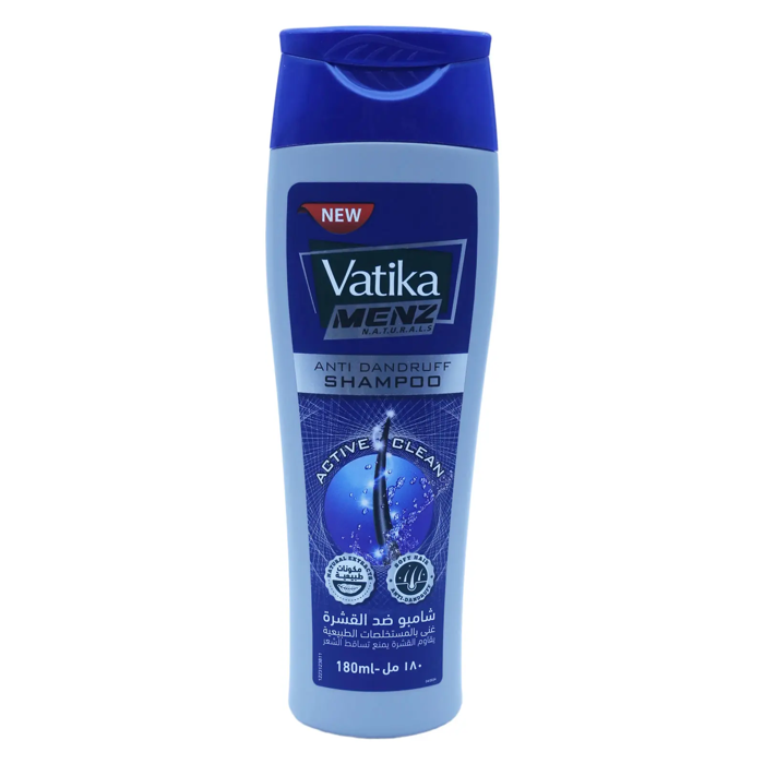 Vatika Menz Active Clean Shampoo - With Natural Extracts (180 ml)