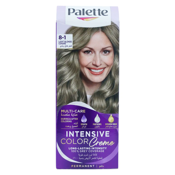 Palette Intensive Color Creme 8-1 Light Blonde Cendre