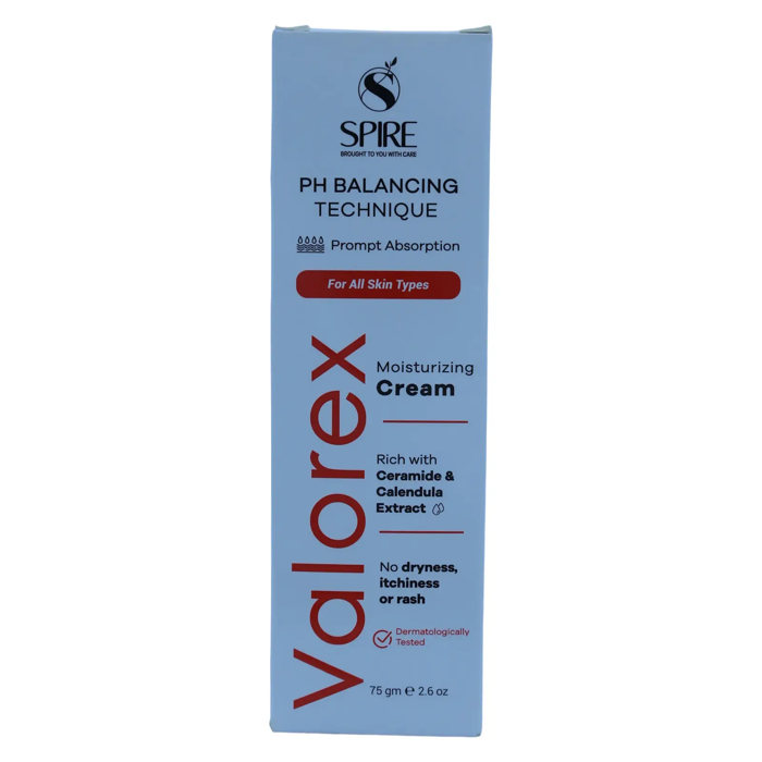 Valorex Moisturizing Cream - Rich with Ceramide & Calendula Extract (75 gm)
