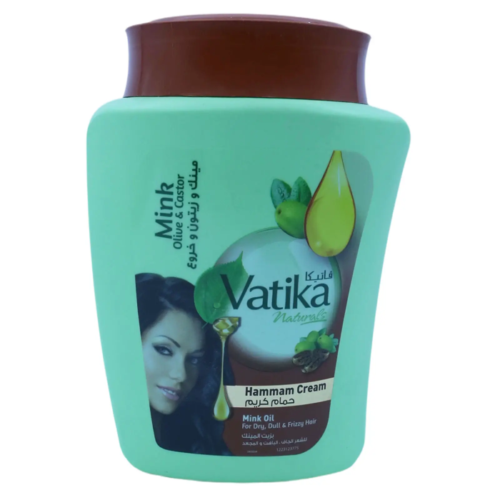 Vatika Naturals Hammam Cream - Mink Oil, Olive & Castor(450 ml)