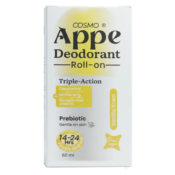 Cosmo Appe Deodorant Roll-on Triple-Action - Vanilla Scent (60 ml)