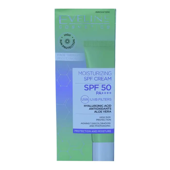 إيفلين كريم مرطب واقٍ 
من الشمس SPF 50
- 30 مل