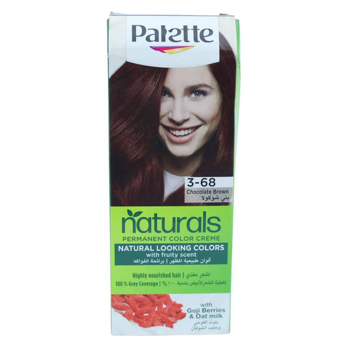 Palette Permanent Natural Colours Cream 3-68 (Chocolate Brown)