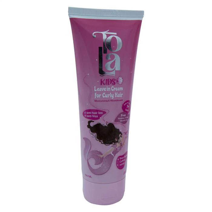 Tola Kids Leave in Cream For Curly Hair - Moisturizing & Nourishment (120 ml)
