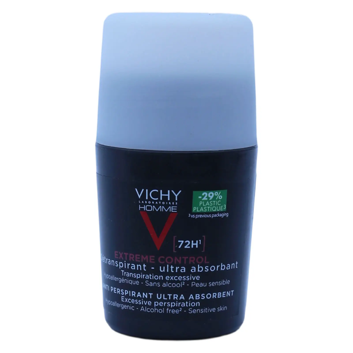 Vichy Homme Roll On Deodorant Sensitive Skin 72H50ml