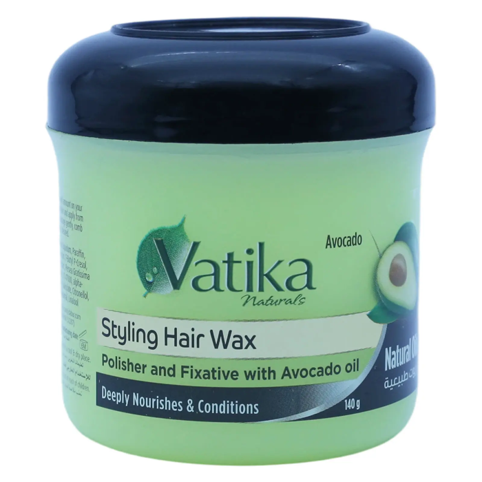 Vatika Naturals Styling Hair Wax - Polisher and Fixative with Avocado Oil140ml