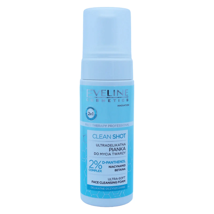 Eveline Clean Shot Ultra-Soft Face Cleansing Foam 150 ml