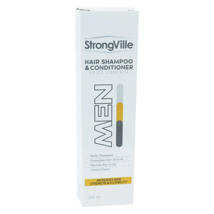 StrongVille Hair Shampoo & Conditioner for Men - Frizz Control (220 ml)