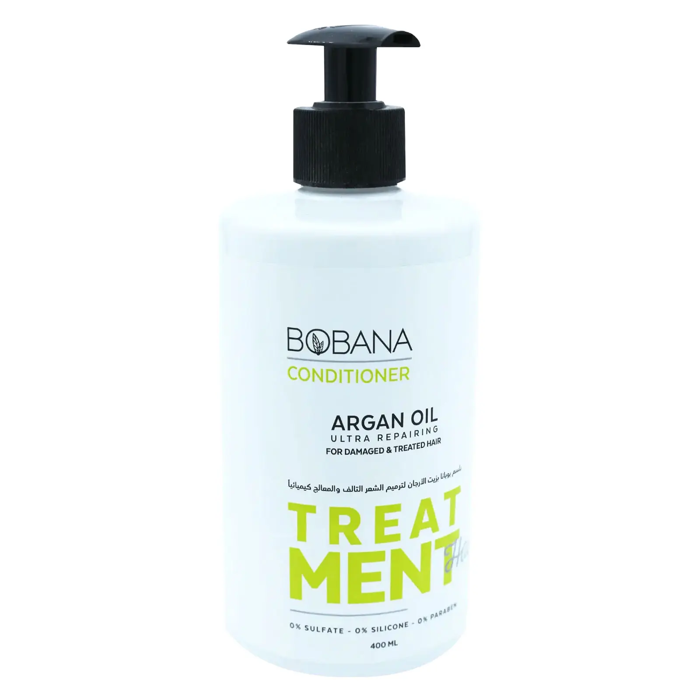 Bobana Conditioner with Argan Oil Ultra Repairing - For Damaged & Treated Hair (400 ml)