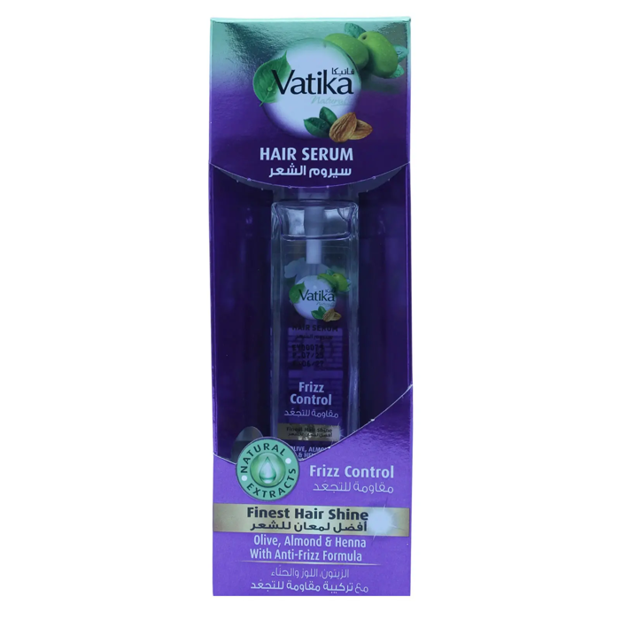 Vatika Frizz Control Hair Serum - Olive, Almond & Henna (50 ml)