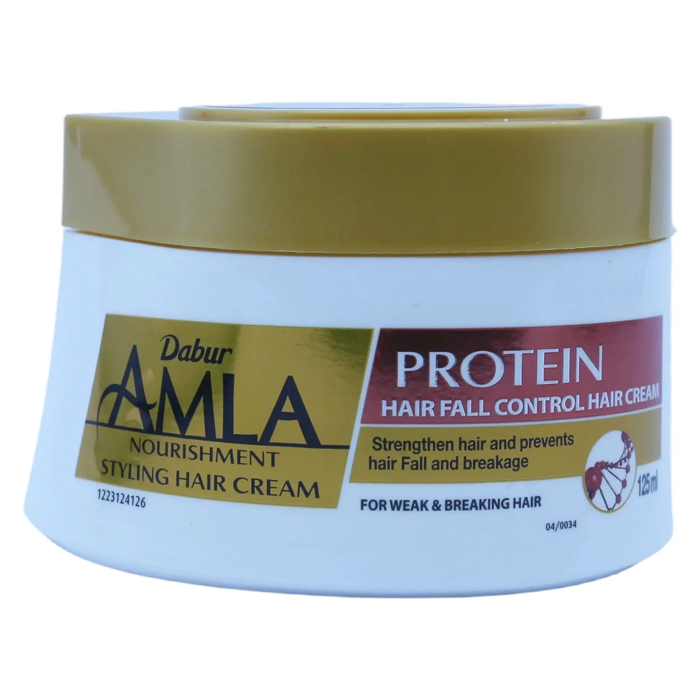 Dabur Amla Nourishment Styling Hair Cream - Heat Protect for Stressed Hair125ml