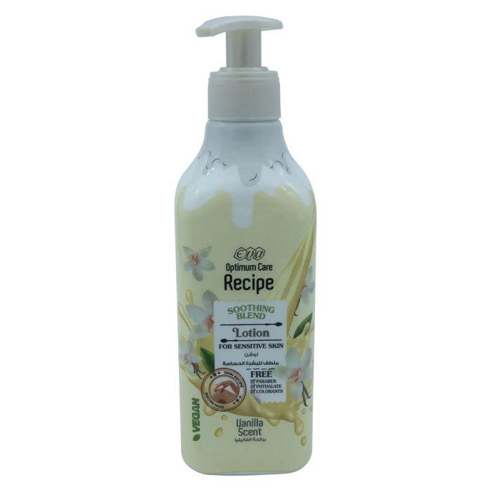 Eva Optimum Care Recipe Soothing Blend Lotion - Vanilla Scent 370 ml