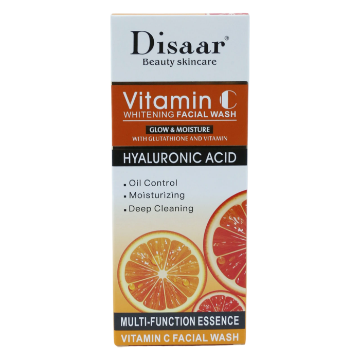 Disaar Vitamin C Whitening Facial Wash with Hyaluronic Acid 100 ml