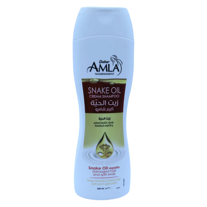 Dabur Amla Snake Oil Cream Shampoo - Repairs Damaged Hair & Split Ends (360 ml)