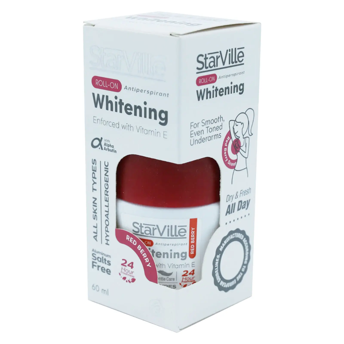 StarVille Whitening Roll-On Red Berry Scent 60 ml