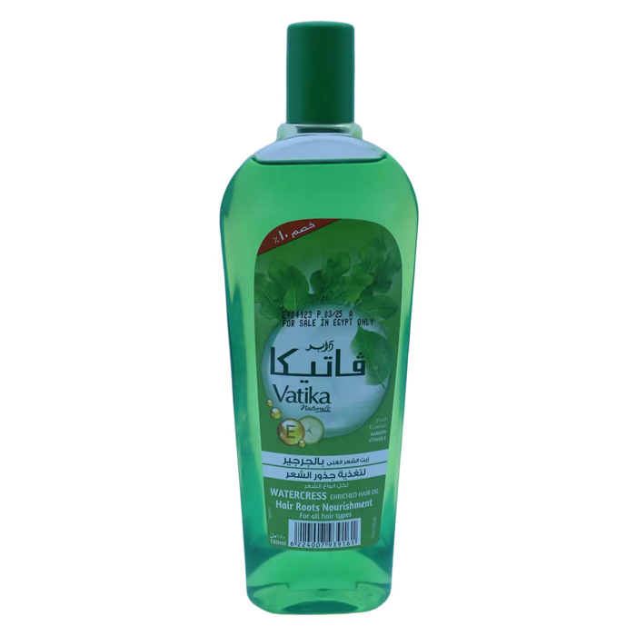 Vatika Watercress Enriched Hair Oil - Hair Roots Nourishment (180 ml)