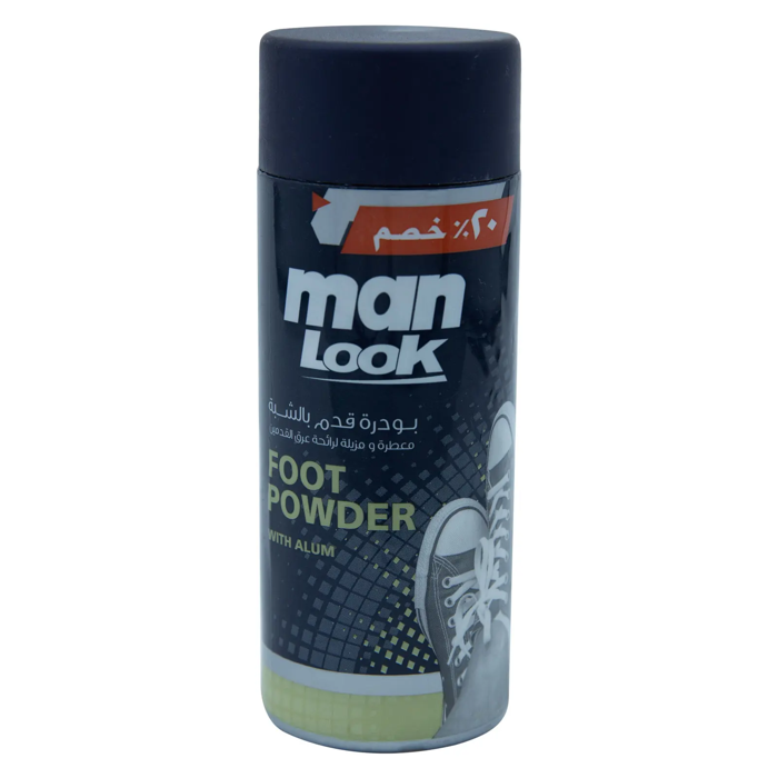 Man Look Foot Powder With Alum - Scented & Deodorizing(50 gm)
