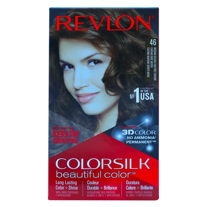 Revlon Colorsilk Beautiful Color 46 Medium Golden Chestnut Brown