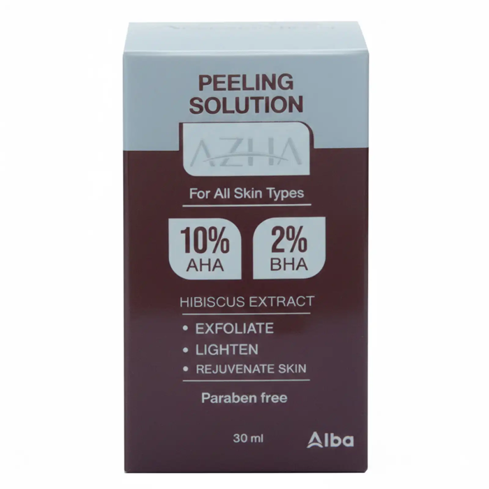 Azha Peeling Solution For All Skin Types - with Hibiscus Extract (30 ml)