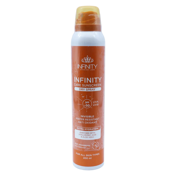 INFINITY CARE SUNSCREEN DRY SPRAY SPF 50+  (200 ml)