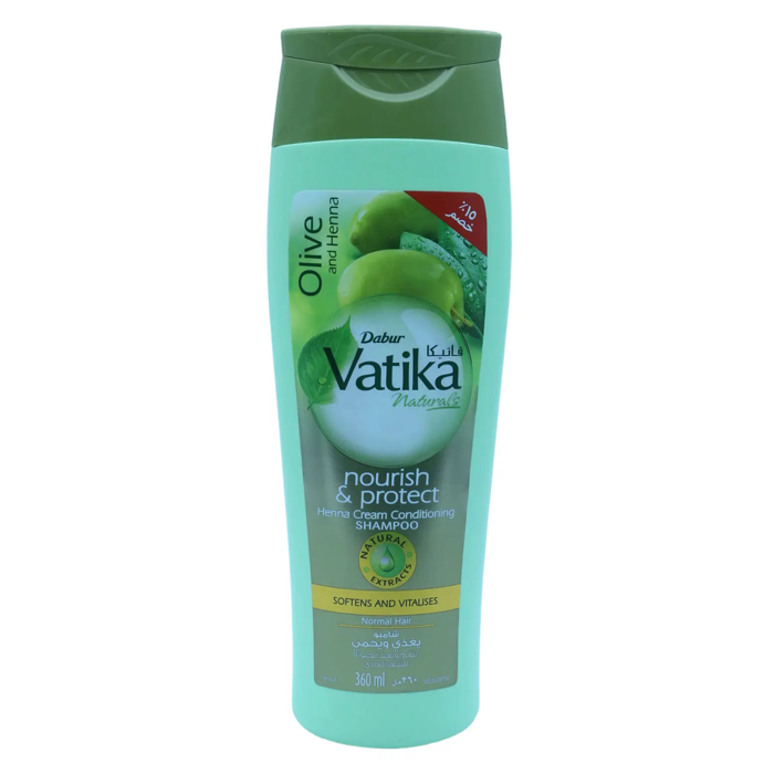 Vatika Olive & Henna Shampoo - Nourish & Protect (360 ml)