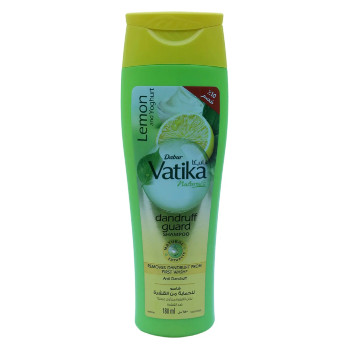 Vatika Naturals Dandruff Guard Shampoo - Lemon and Yoghurt180ml
