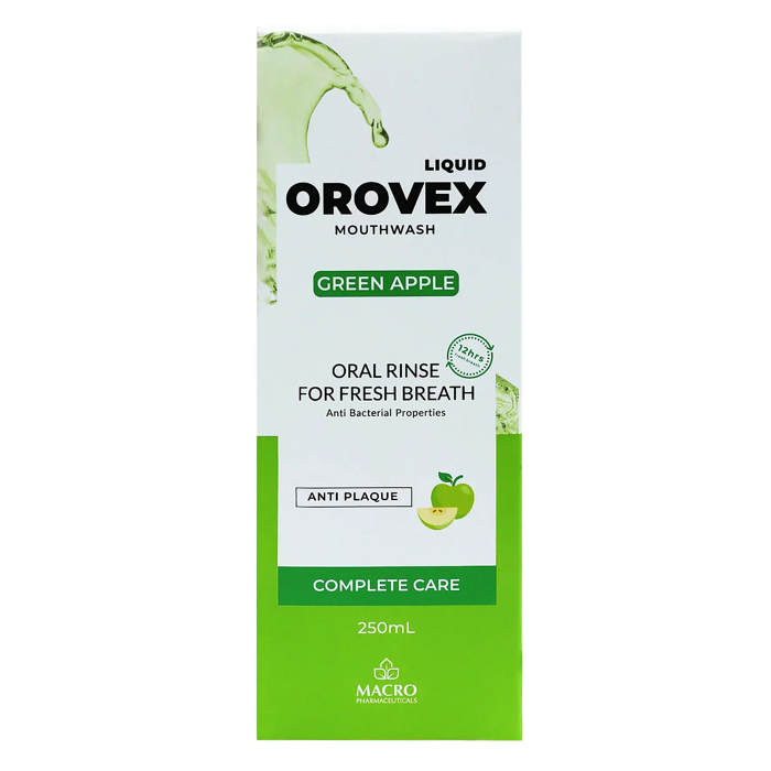 Orovex Mouthwash (Green Apple flavor) 250 ml