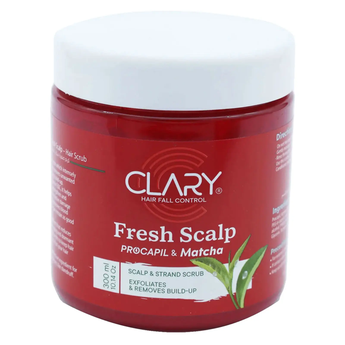 Clary Fresh Scalp Procapil & Matcha - Scalp & Strand Scrub (300 ml)