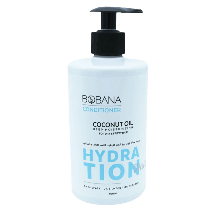 Bobana Conditioner with Coconut Oil - Deep Moisturizing for Dry & Frizzy Hair (400 ml)