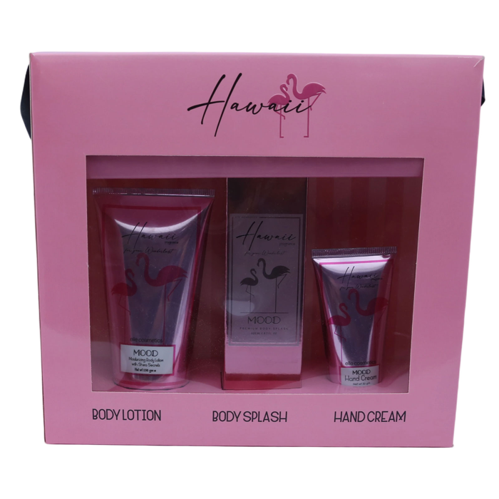 MOOD Hawaii Body Lotion, Body Splash and Hand Cream Set