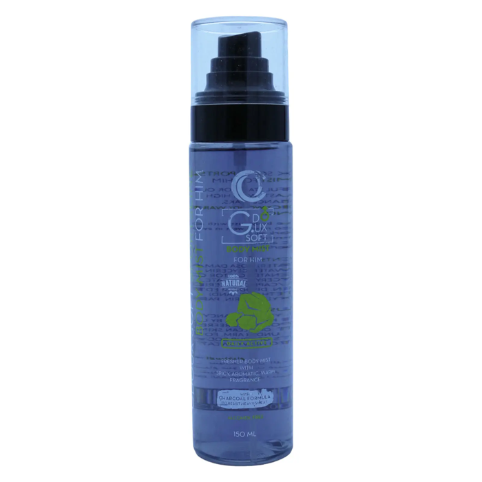 G.DOUX SOFT SPORTSLINE BODY MIST FOR HIM WITH CHARCOAL (150ml )