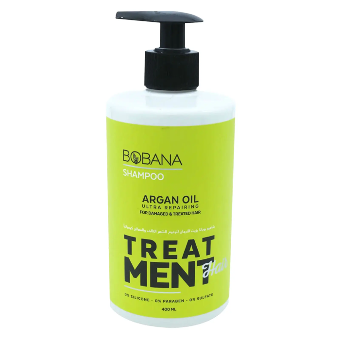 Bobana Shampoo with Argan Oil Ultra Repairing - For Damaged & Treated Hair (400 ml)