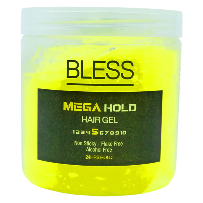 Bless Mega Hold Hair Gel - 24HRS Hold (250 ml)