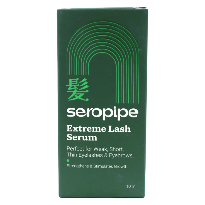 Seropipe Extreme Lash Serum - Strengthens & Stimulates Growth for Eyelashes & Eyebrows (10 ml)