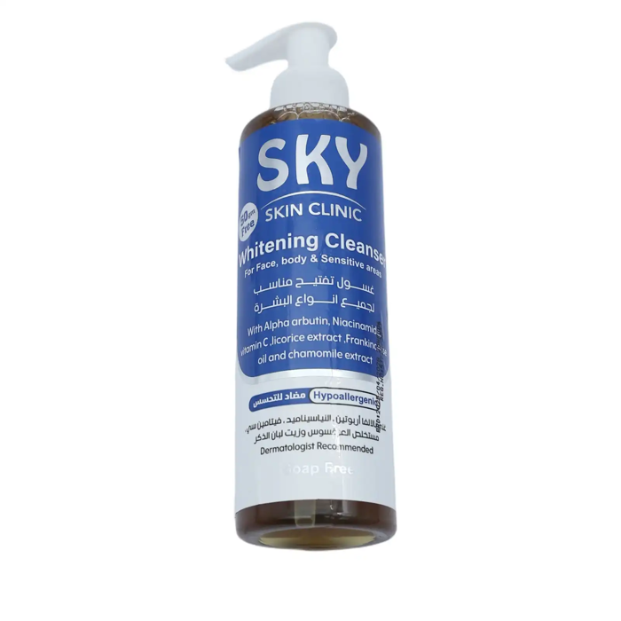 Sky Skin Clinic - Whitening Cleanser for Face, body & Sensitive areas 250gm